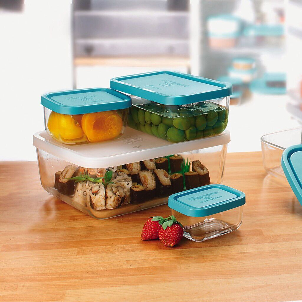 Hộp thuỷ tinh chữ nhật Frigoverre 150ml - 400ml - 1100ml (Bormioli Rocco)