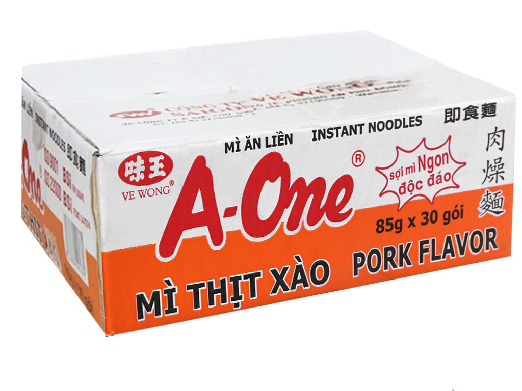 Thùng 30 Gói Mì A-One Thịt Xào 85g*30gói