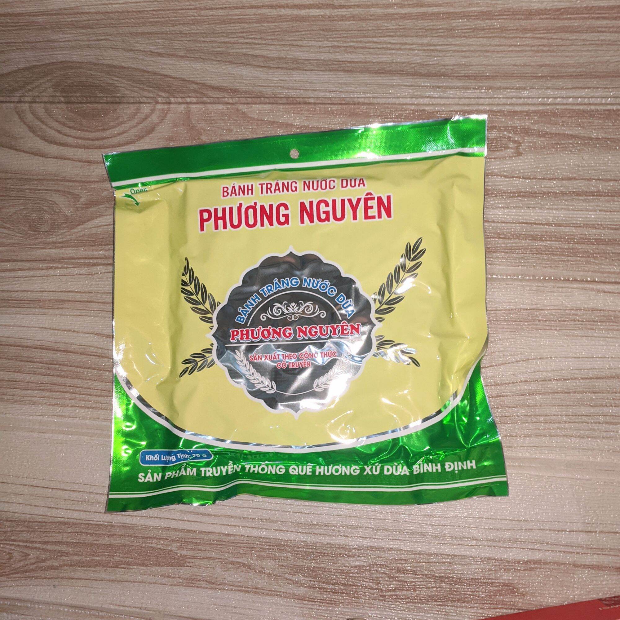 Combo 10 bịch bánh tráng nước dừa Phương Nguyên, 70 g