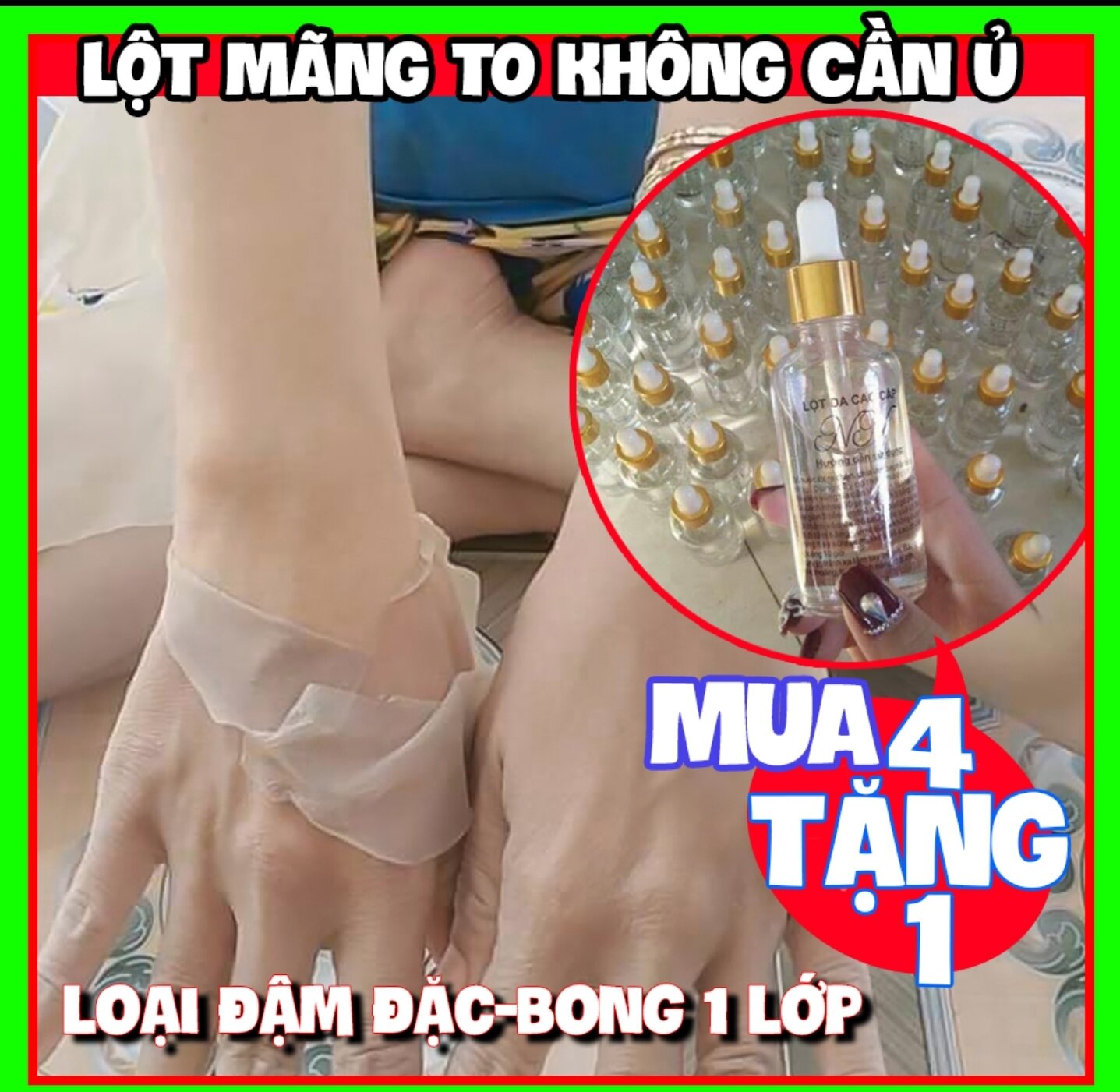 [ bong mãng to ] Thay Da Sinh Học - Nước Lột Collagen 3D NN 50ml