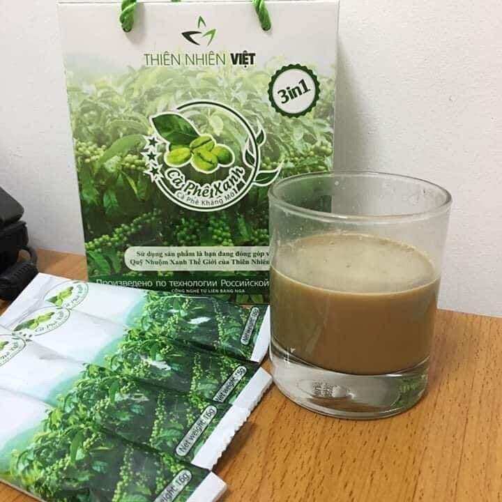 cafe xanh hộp nhỏ  (10 gói )