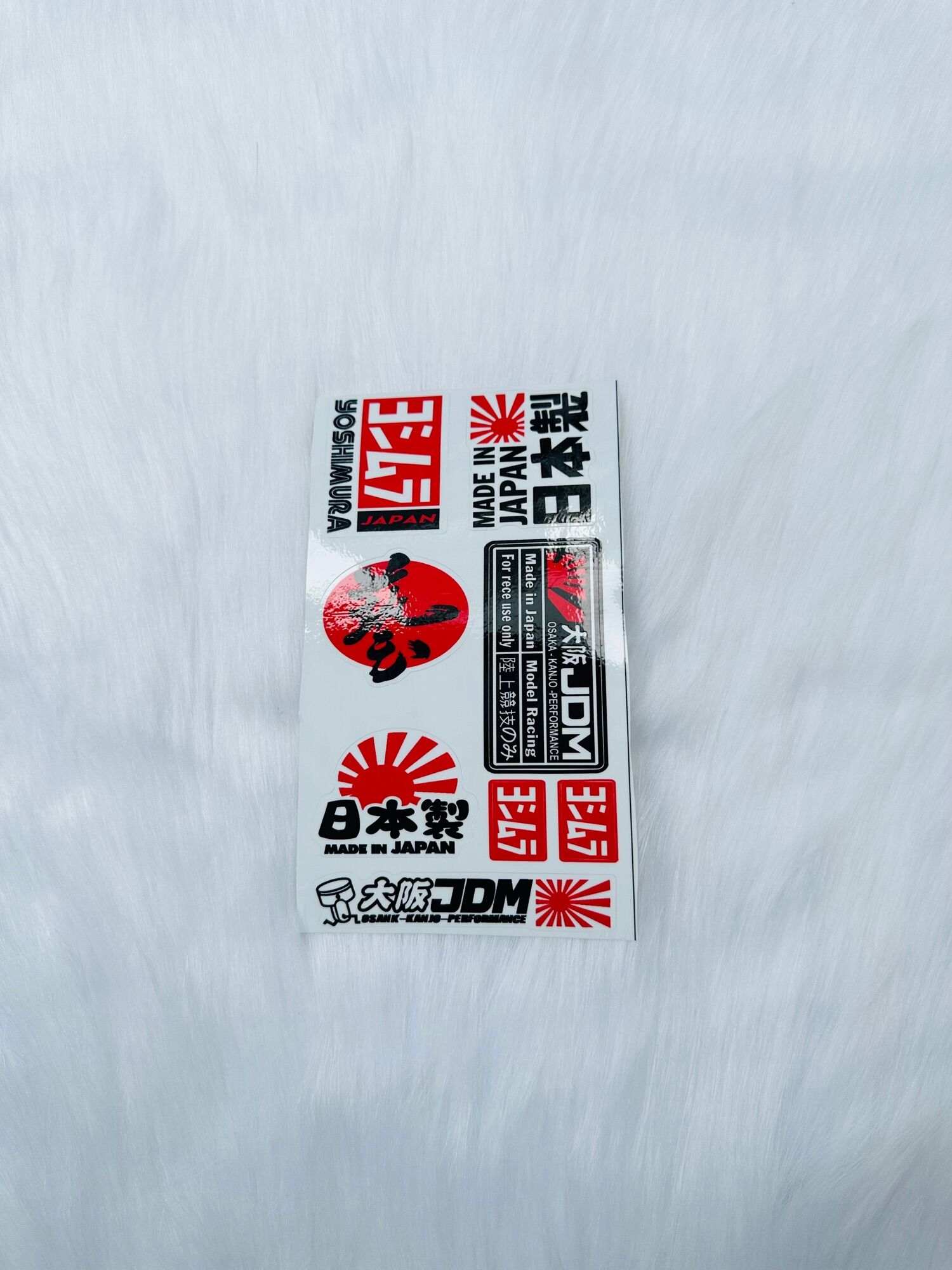 Sét Tem Decal Sticker Dán Xe Mẫu Chữ Japan