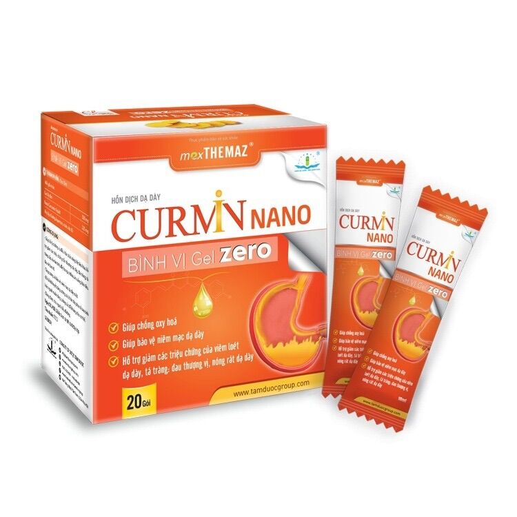 Hỗn dịch dạ dày curmin nano bình vị gel zero dùng được cho người tiểu đường