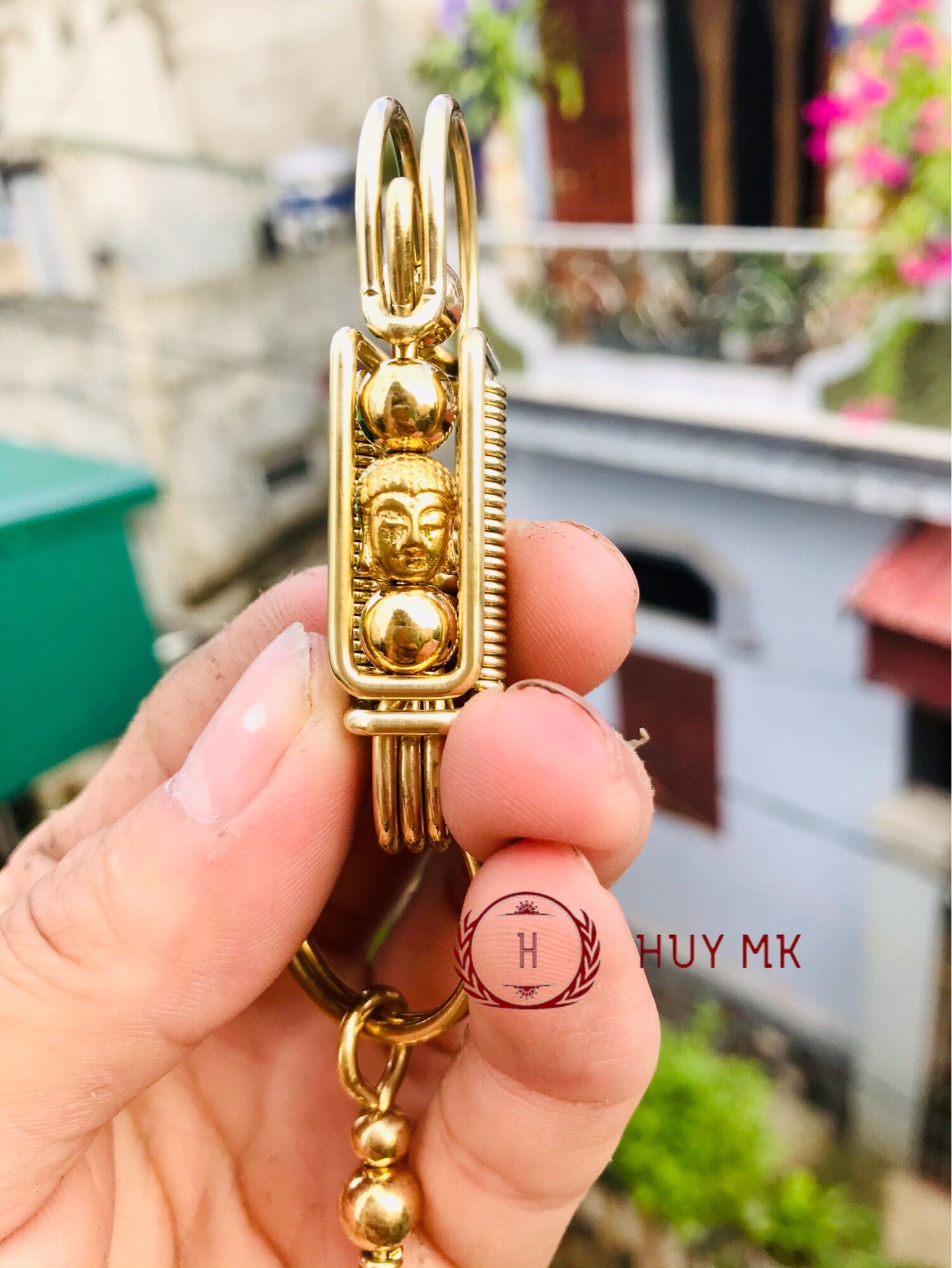 Mẫu móc khoá thủ công phật vàng