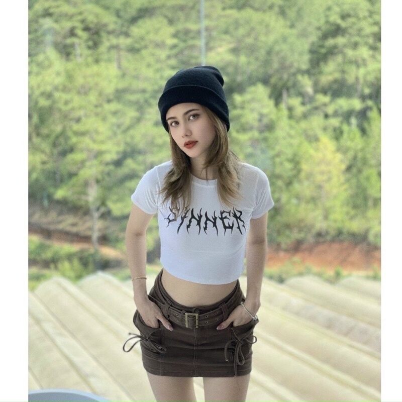 ÁO CROPTOP IN CHỮ SIÊU NGẦU SINNER
