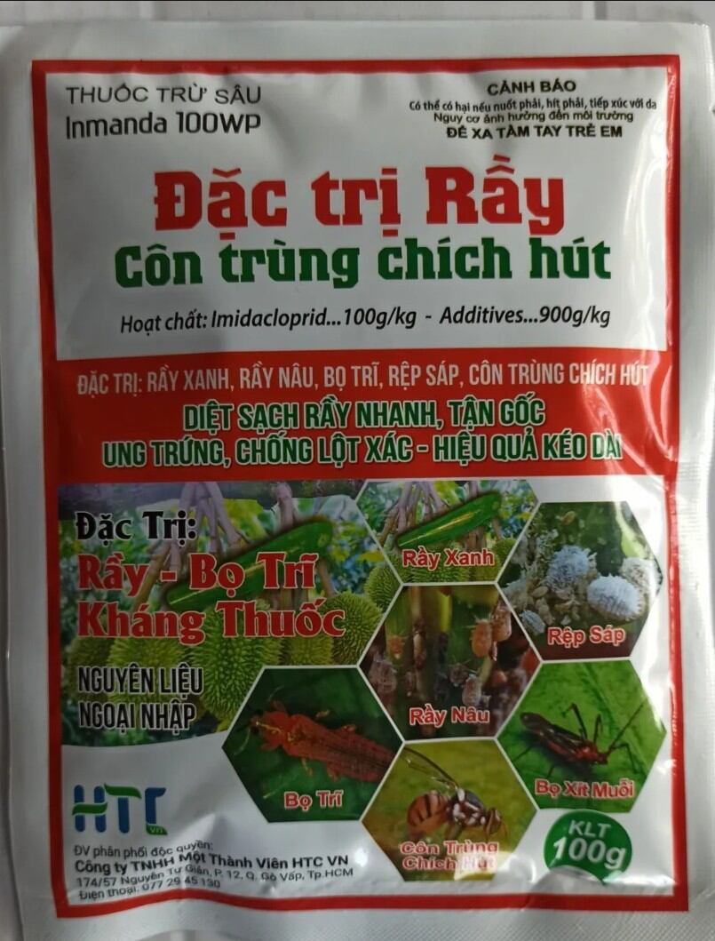 Đặc trừ côn trùng chích hút gói 100gr