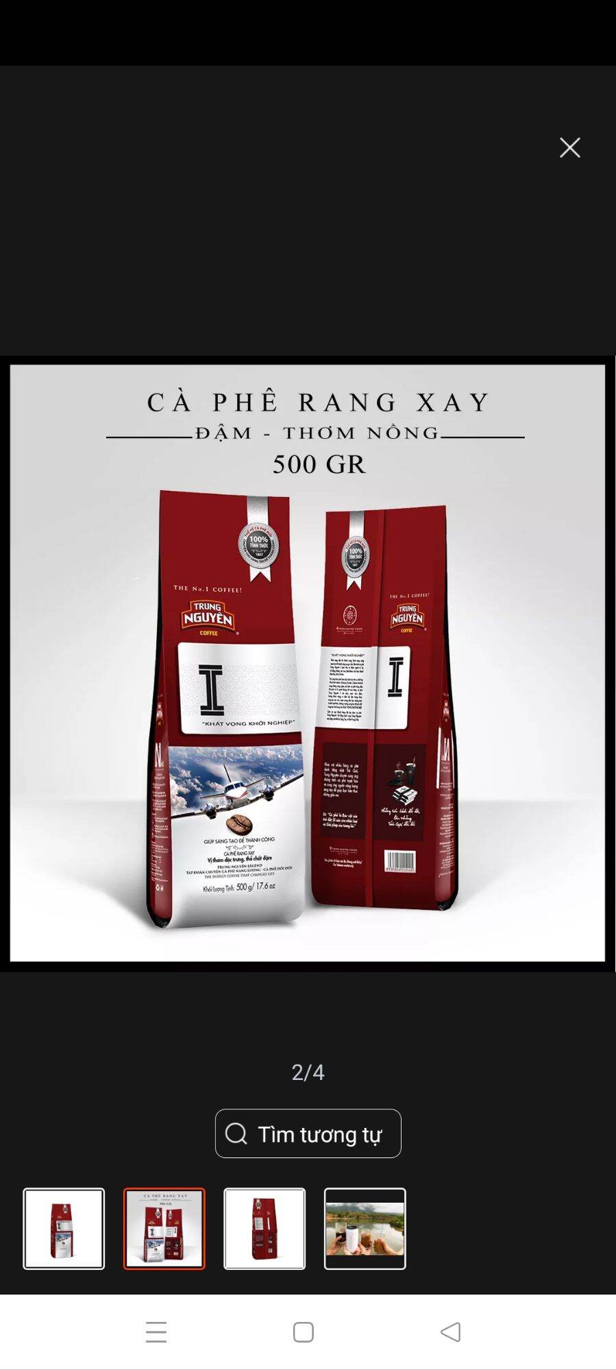 1 kg cà phê trung nguyên s