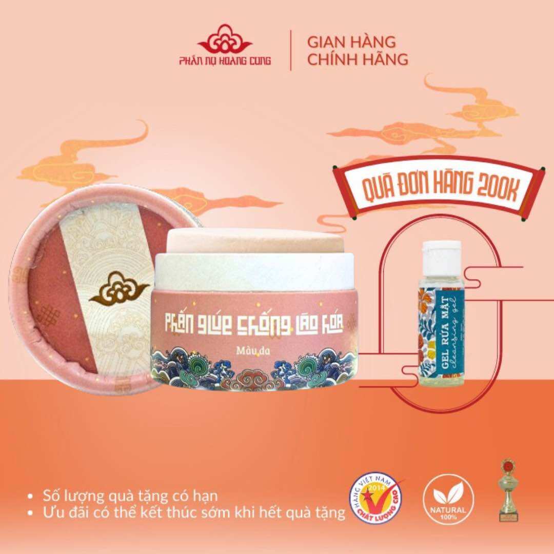 Phấn Chống Lão Hóa Phấn Nụ Hoàng Cung màu da nén tròn