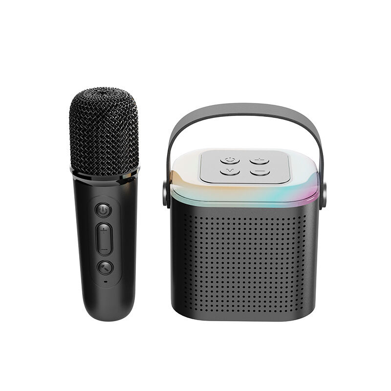 K1 Karaoke Loa Bluetooth Mini Tặng Kèm Micro Hát Không Dây Có Tay Cầm Bass Hay loa bluetooth hát karaoke micro hát karaoke