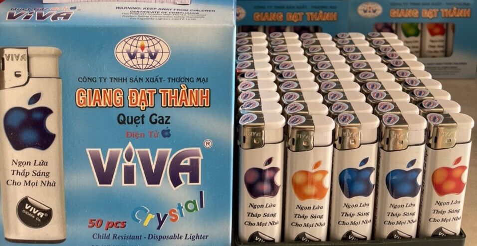 Quẹt bấm Táo VIVA Giang Đạt Thành ( Hộp 50 cái)