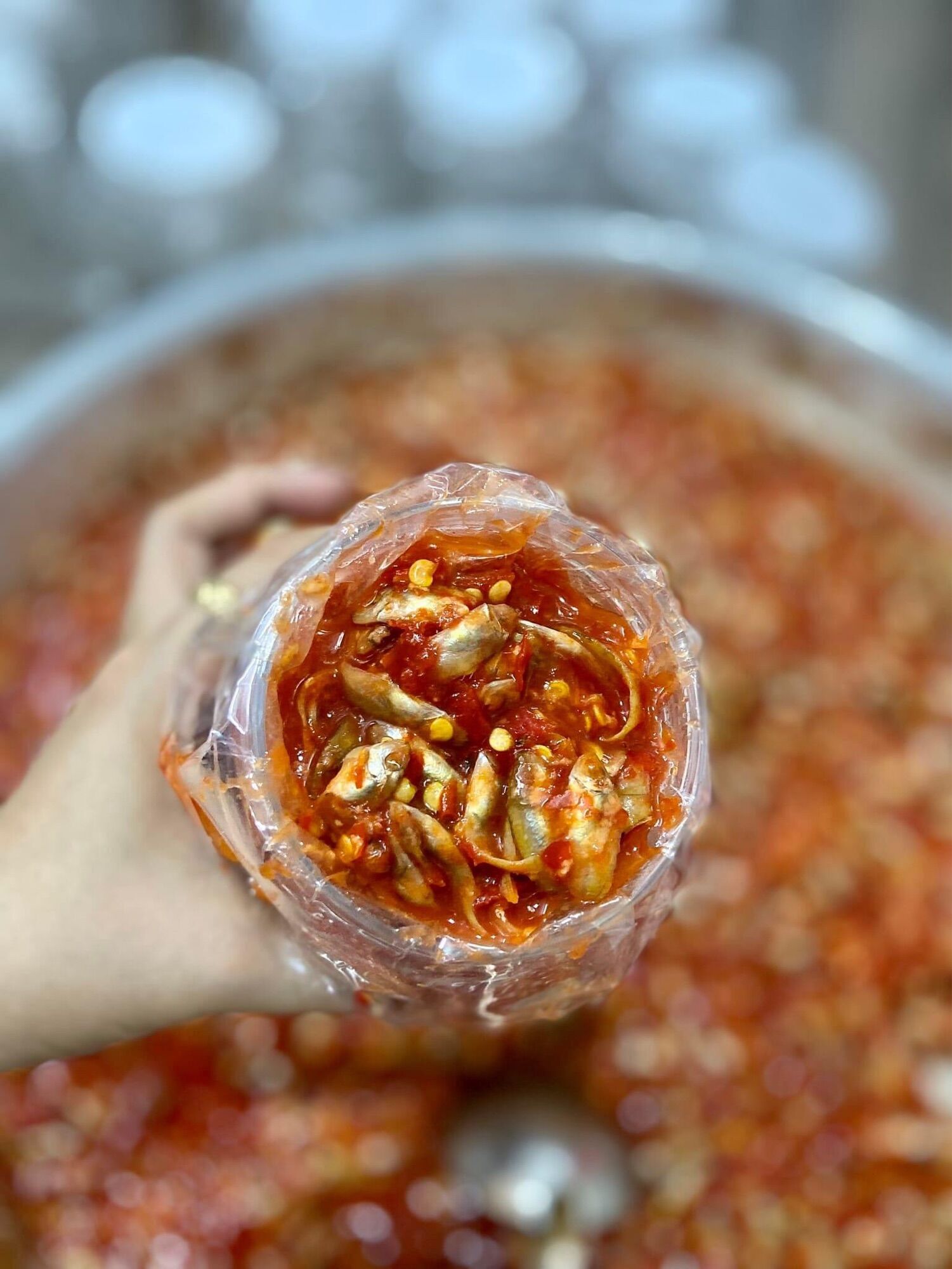 Mắm cà pháo mix cá rò ( 800gr)