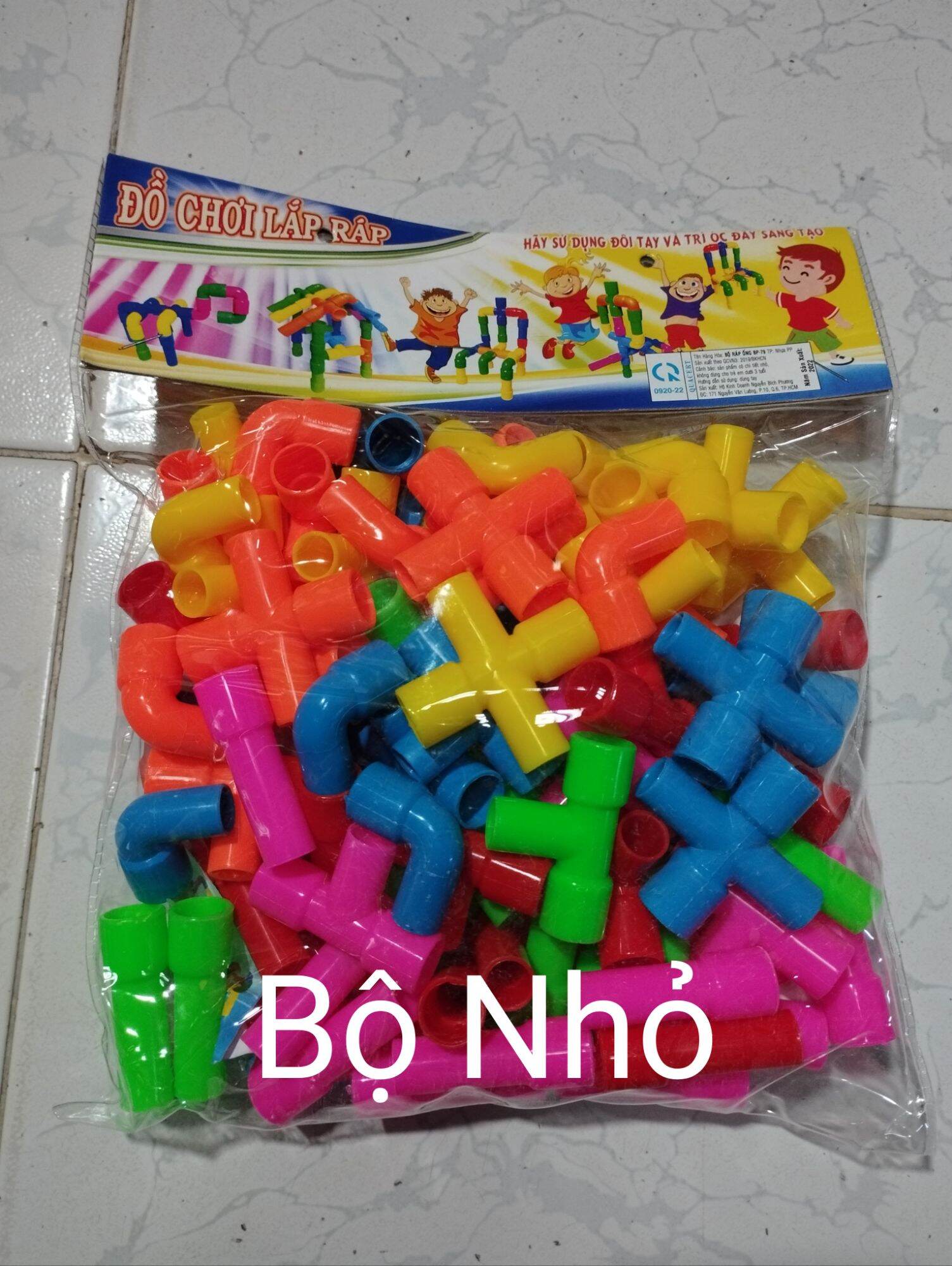 Túi Đồ Chơi Rắp Mô Hình Ống Nước ( Có 2 Loại Bộ Lớn & Bộ Nhỏ)