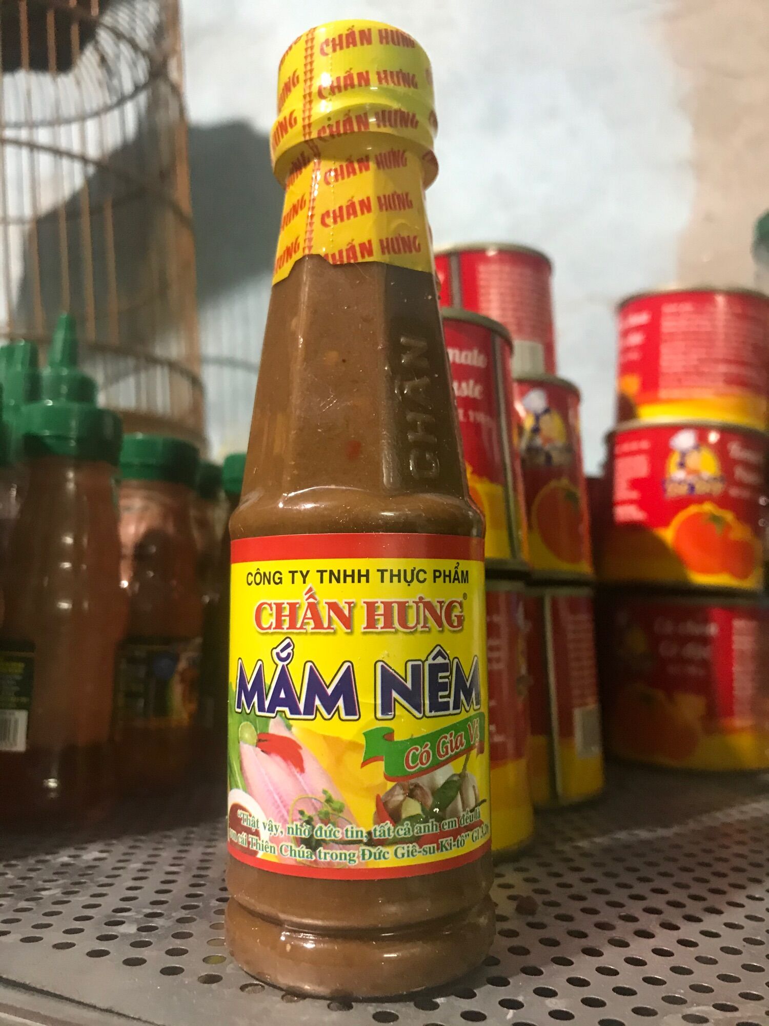 Mắm nêm Chấn Hưng chai 170ml dùng chấm thịt luộc, gỏi cuốn