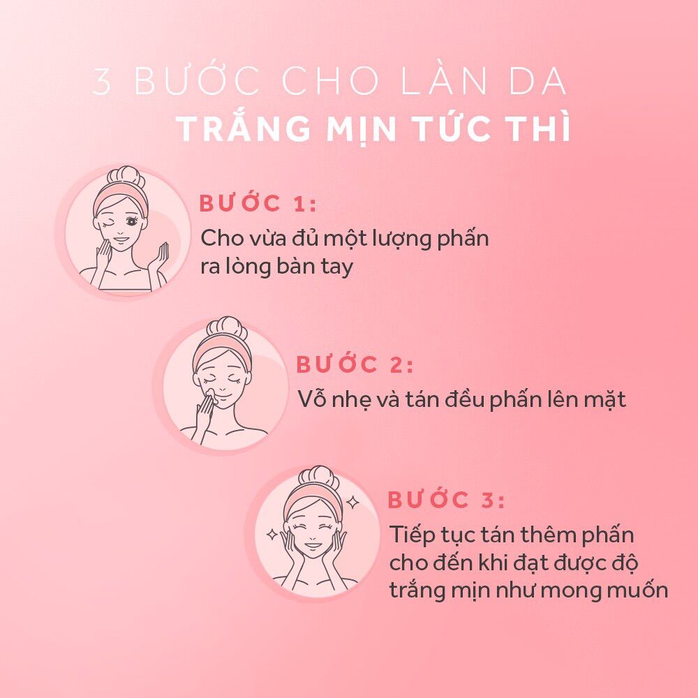 Phấn Phủ Trang Điểm Ponds Trắng Hồng Rạng Rỡ 10g