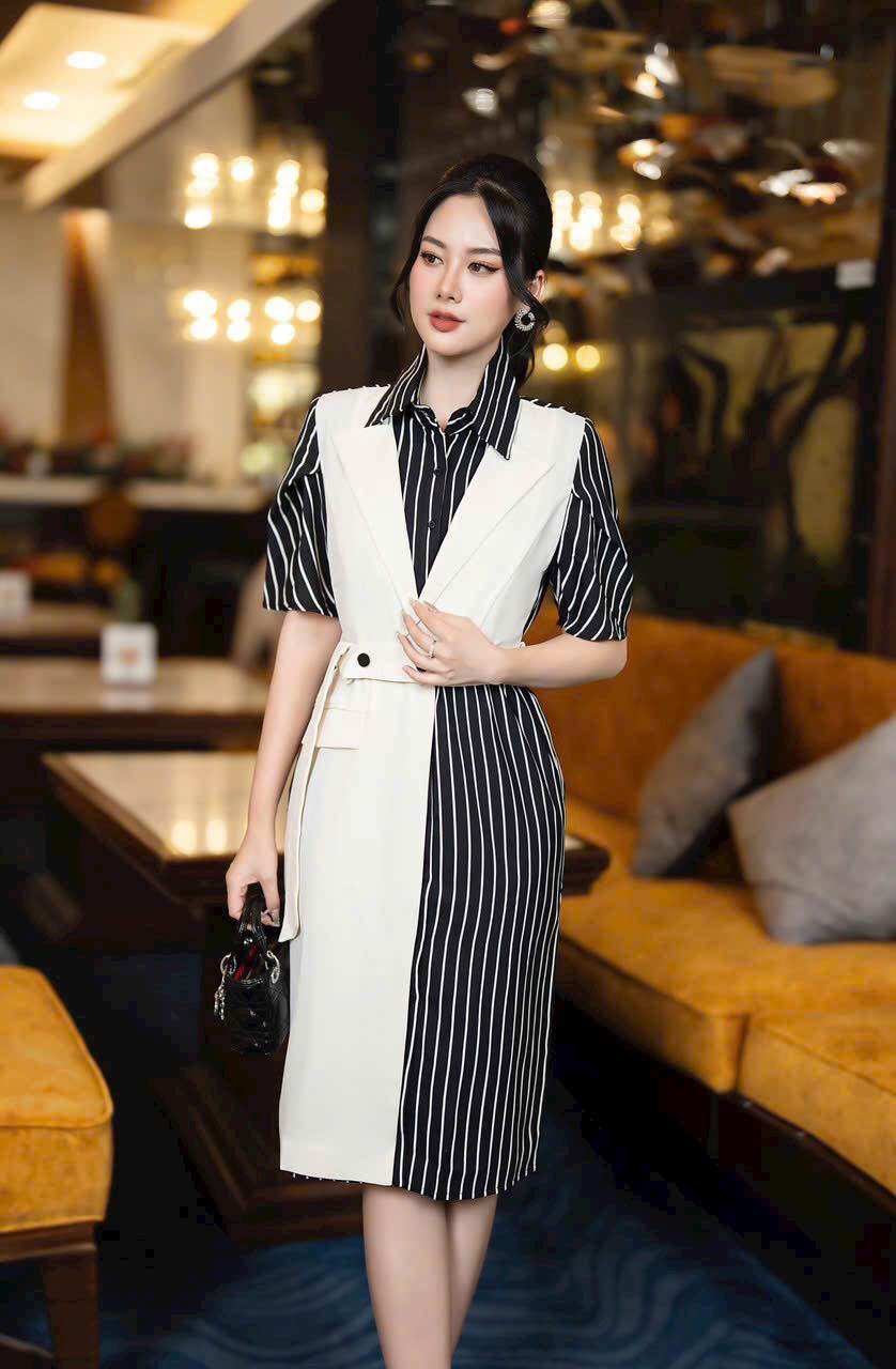 ( HÀNG NHẬP - SIÊU CẤP) VÁY ĐẦM SƠ MI VEST CÁCH ĐIỆU ĐỘC ĐÁO