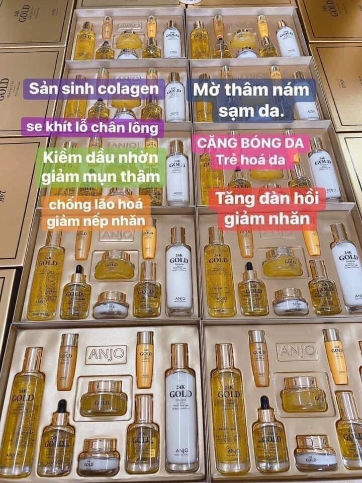 Trọn Bộ Tinh Chất Vàng 24K ANJO