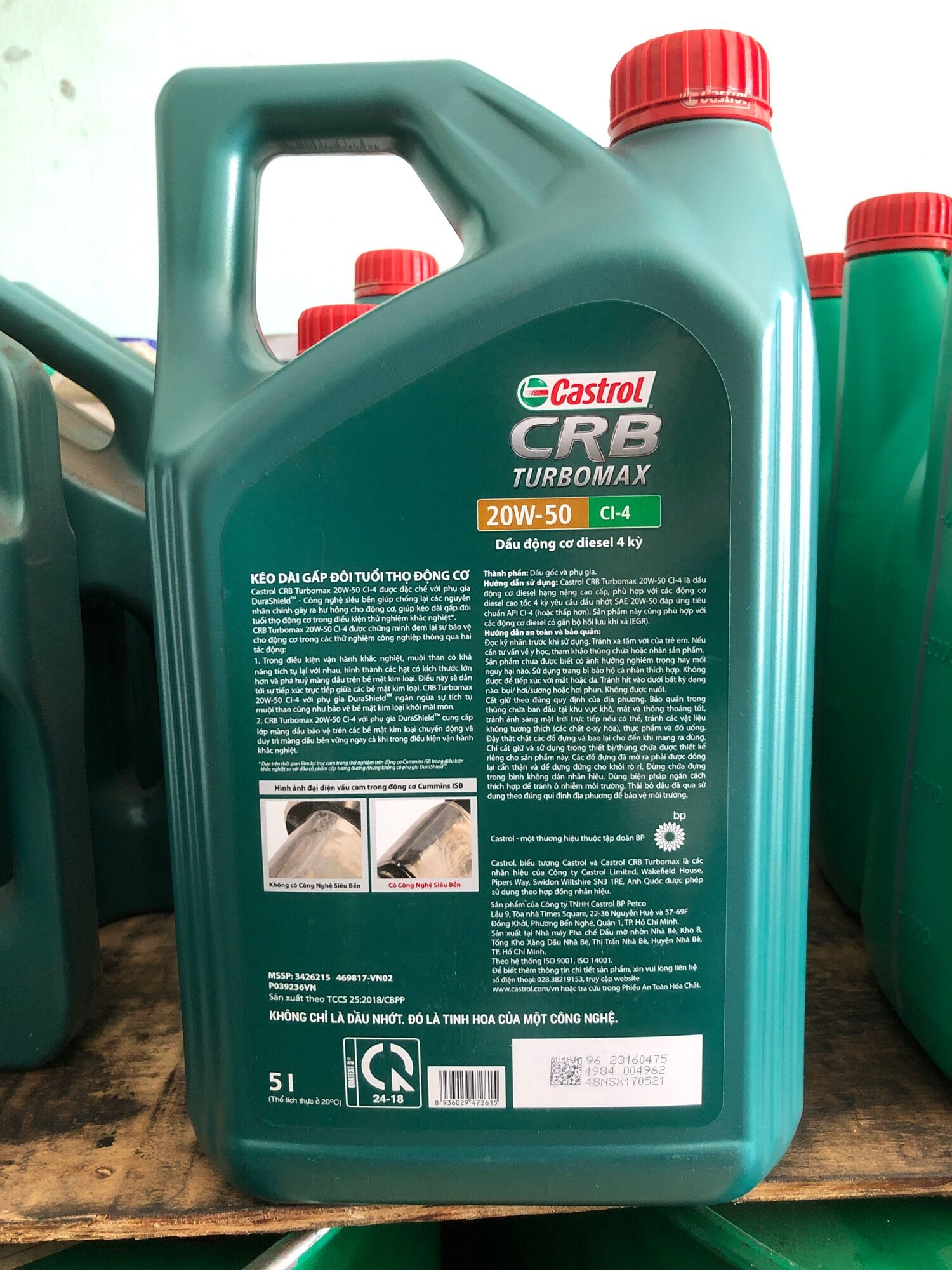 Nhớt Castrol CRB Turbomax 20W-50 5L