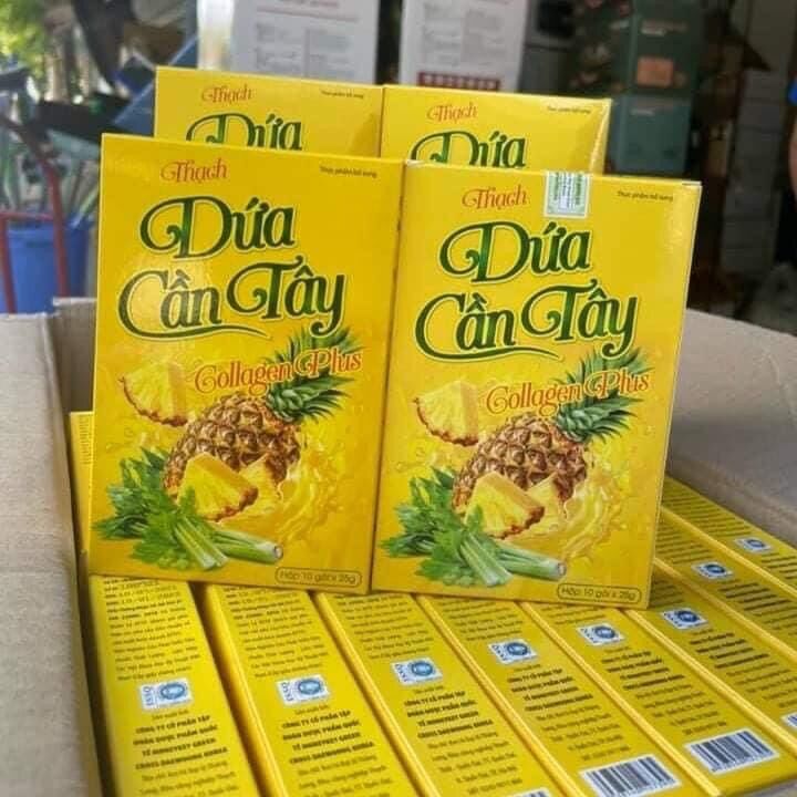 Hộp 10 gói Thạch Dứa Cần Tây