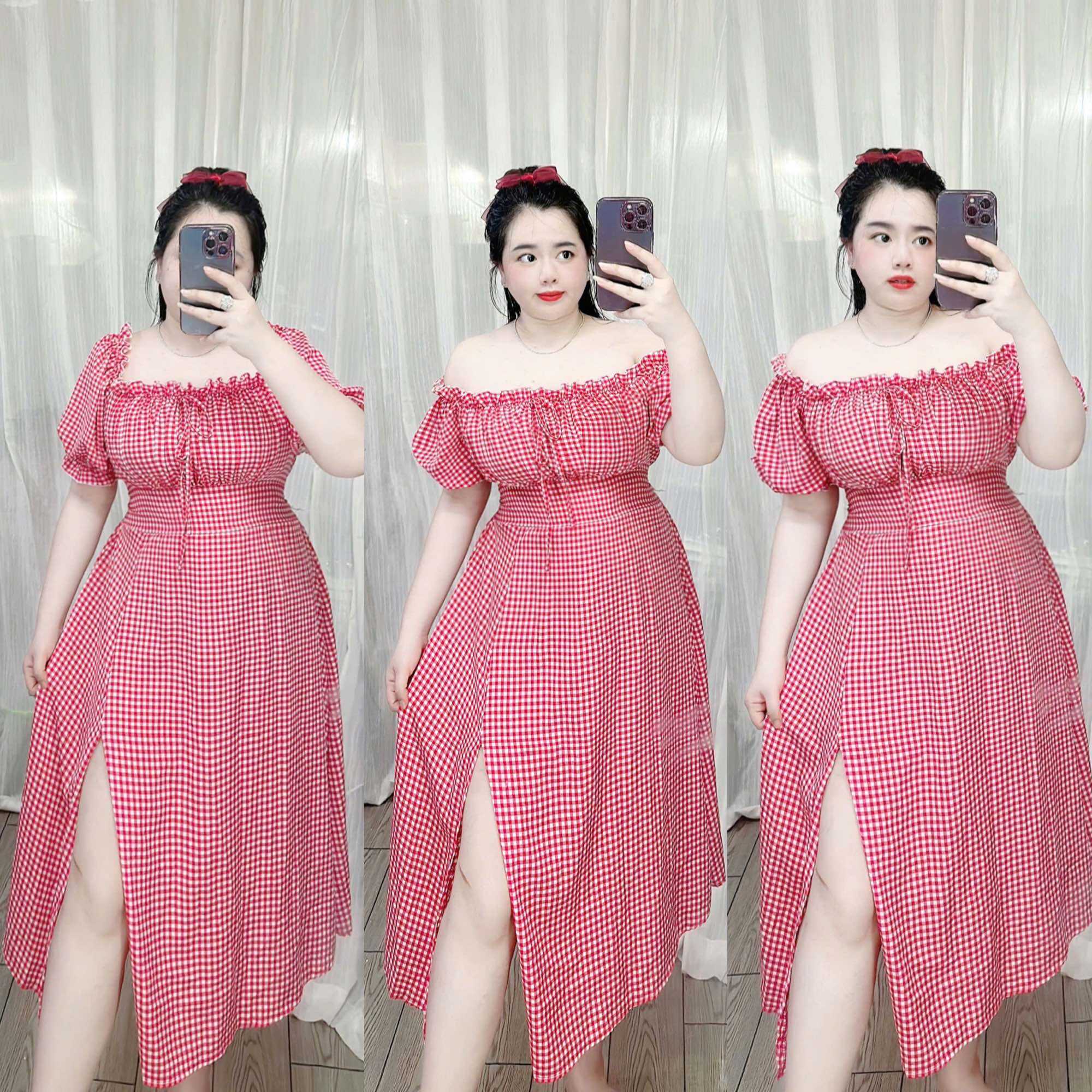 [Bigsize 65-90kg] Đầm Lụa Ý Xẻ Tà