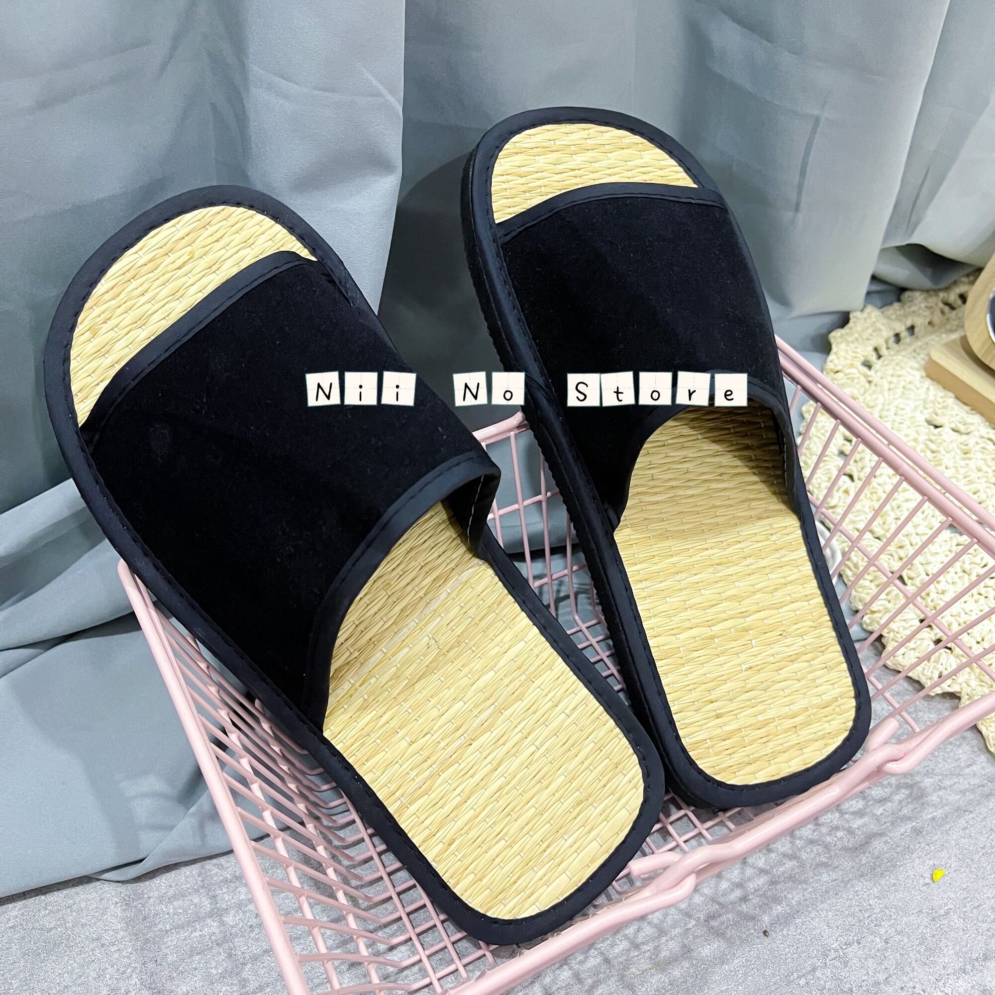 [ND021] Dép chiếu nhung quai ngang