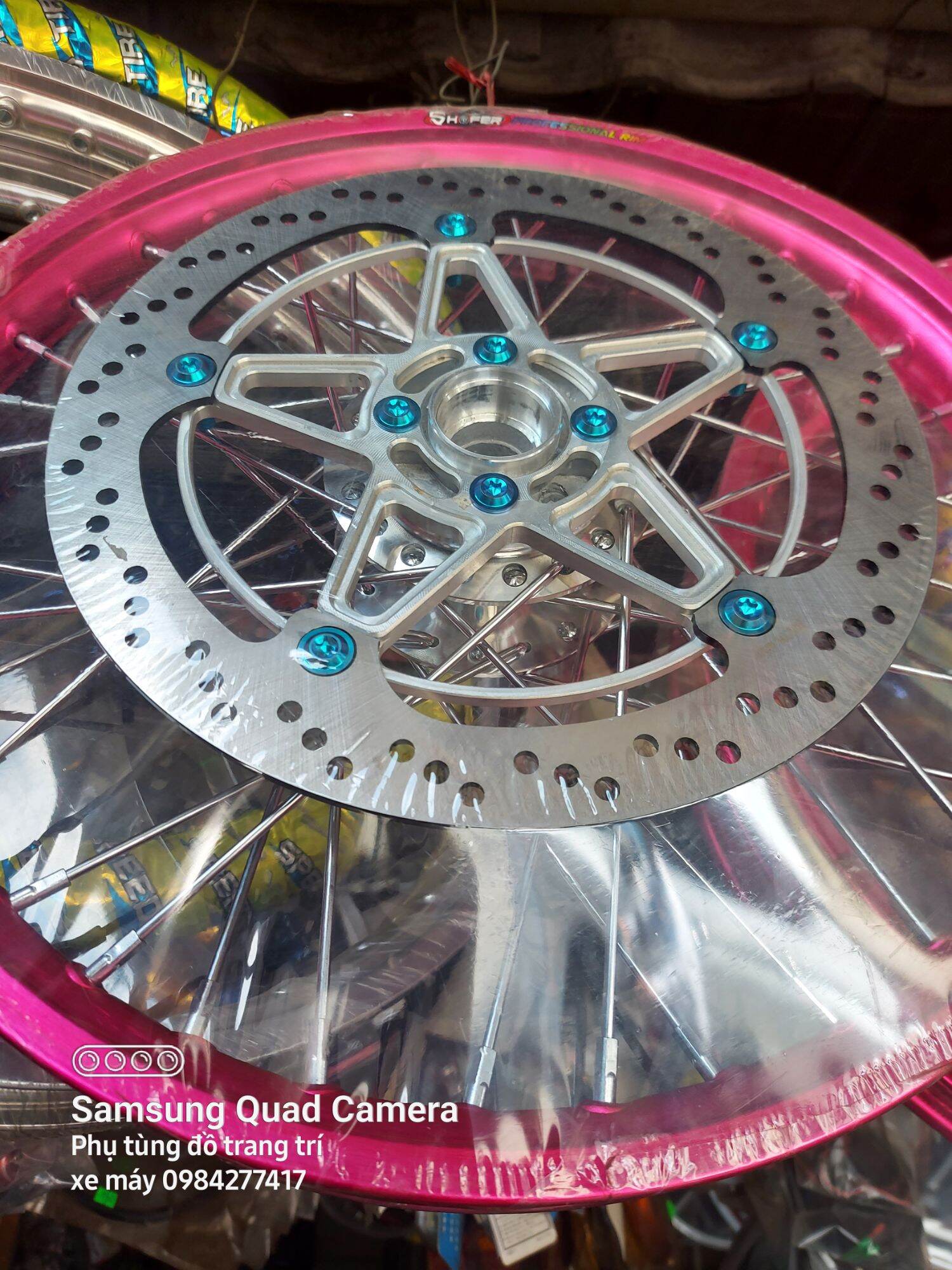 Cặp bánh căm xe satria ảnh thật 100% không kèm đĩa và ốc