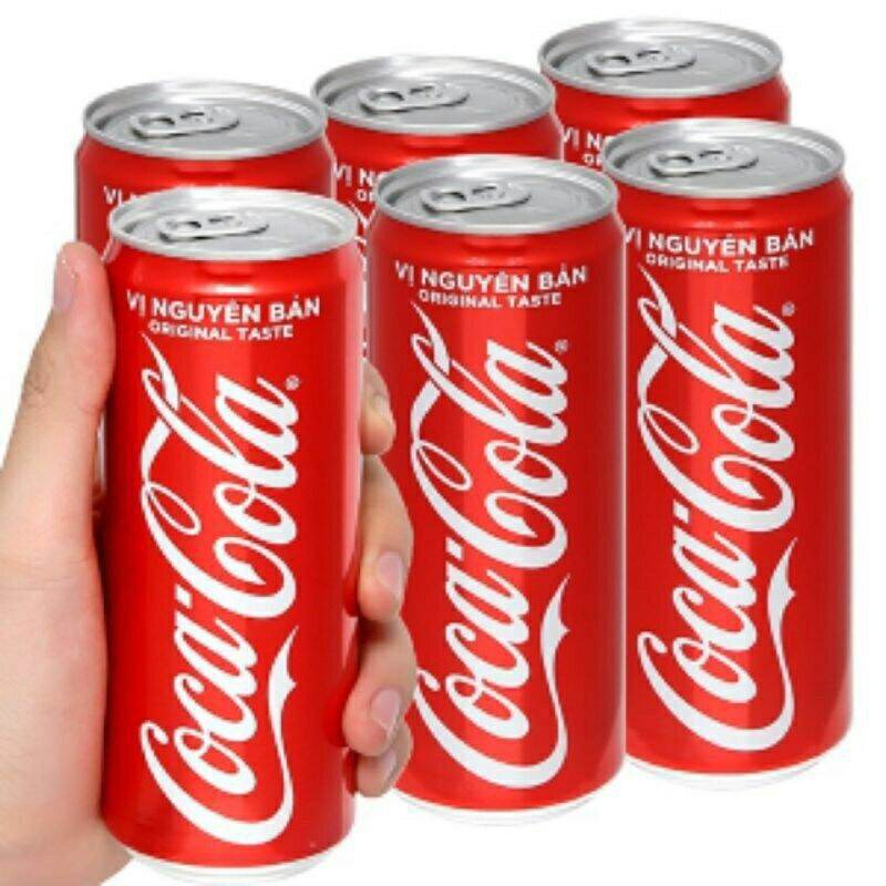LỐC 6 LON COCA-COLA LOẠI 330ML