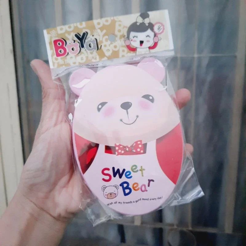 Gương soi kèm lược bỏ bóp (8×11cm)