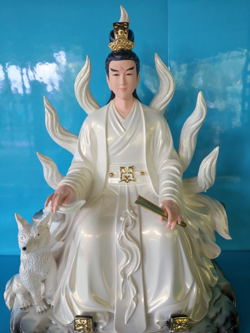 Tượng Hồ Ly Tiên Nam cao 30cm