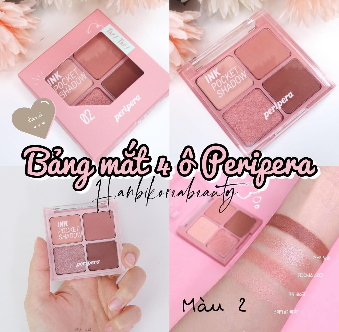 Bảng mắt 4ô peripera