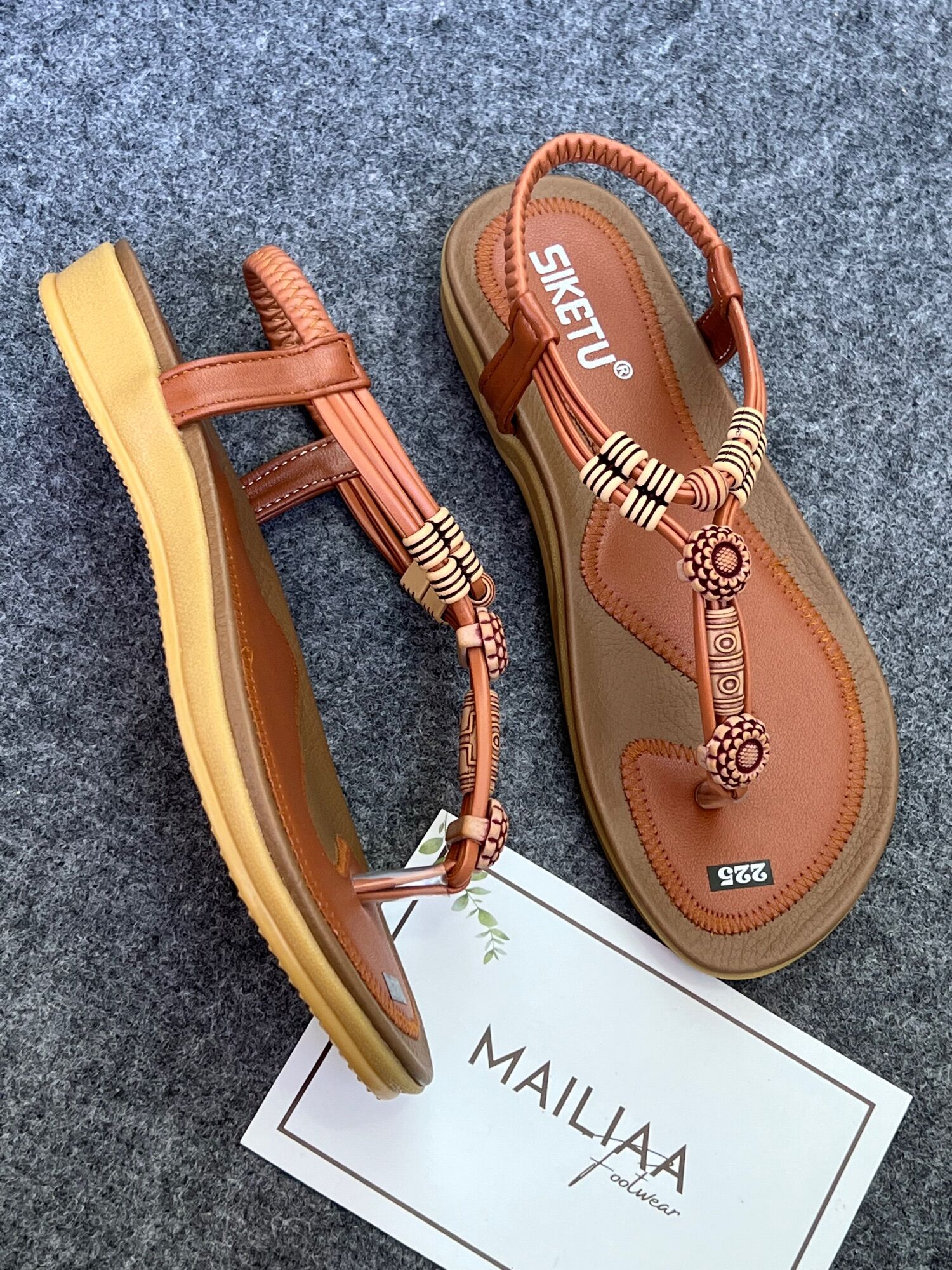 Sandal xỏ ngón MAILIAA quai thổ cẩm