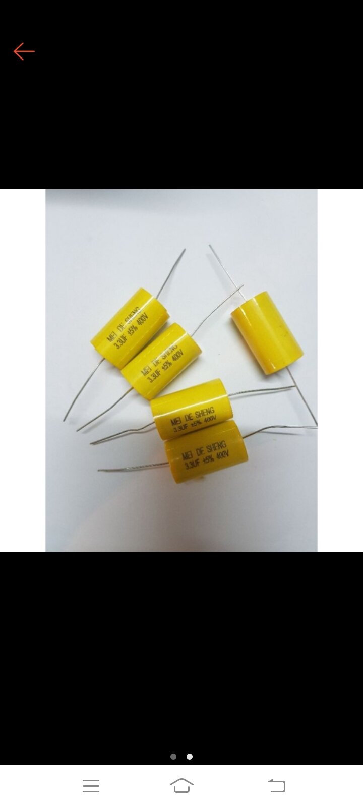 Tụ loa 3.3 Uf 40v .Tụ phân tần, tụ cản bass trung treble, tụ không phân cực