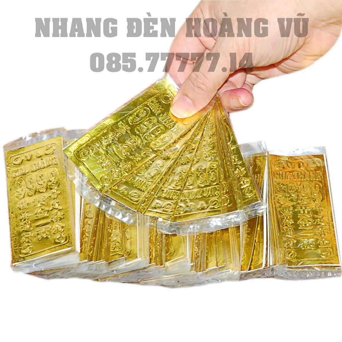 Giấy cúng - vàng lá 1 xấp 10 miếng