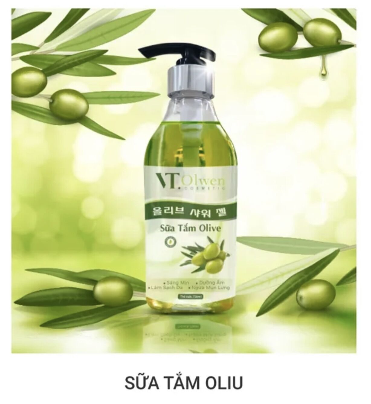 Sữa tắm dưỡng ẩm thiên nhiên VT.Olwen