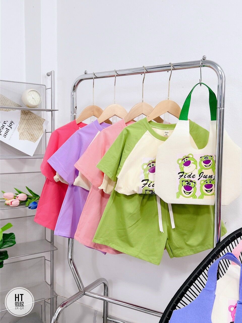 Set bộ kèm túi size đại cho bé gái