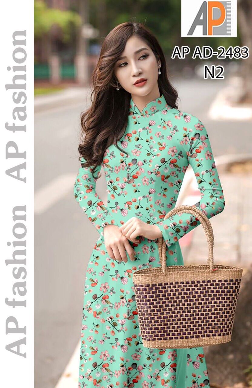 Vải áo dài hoa nhí
