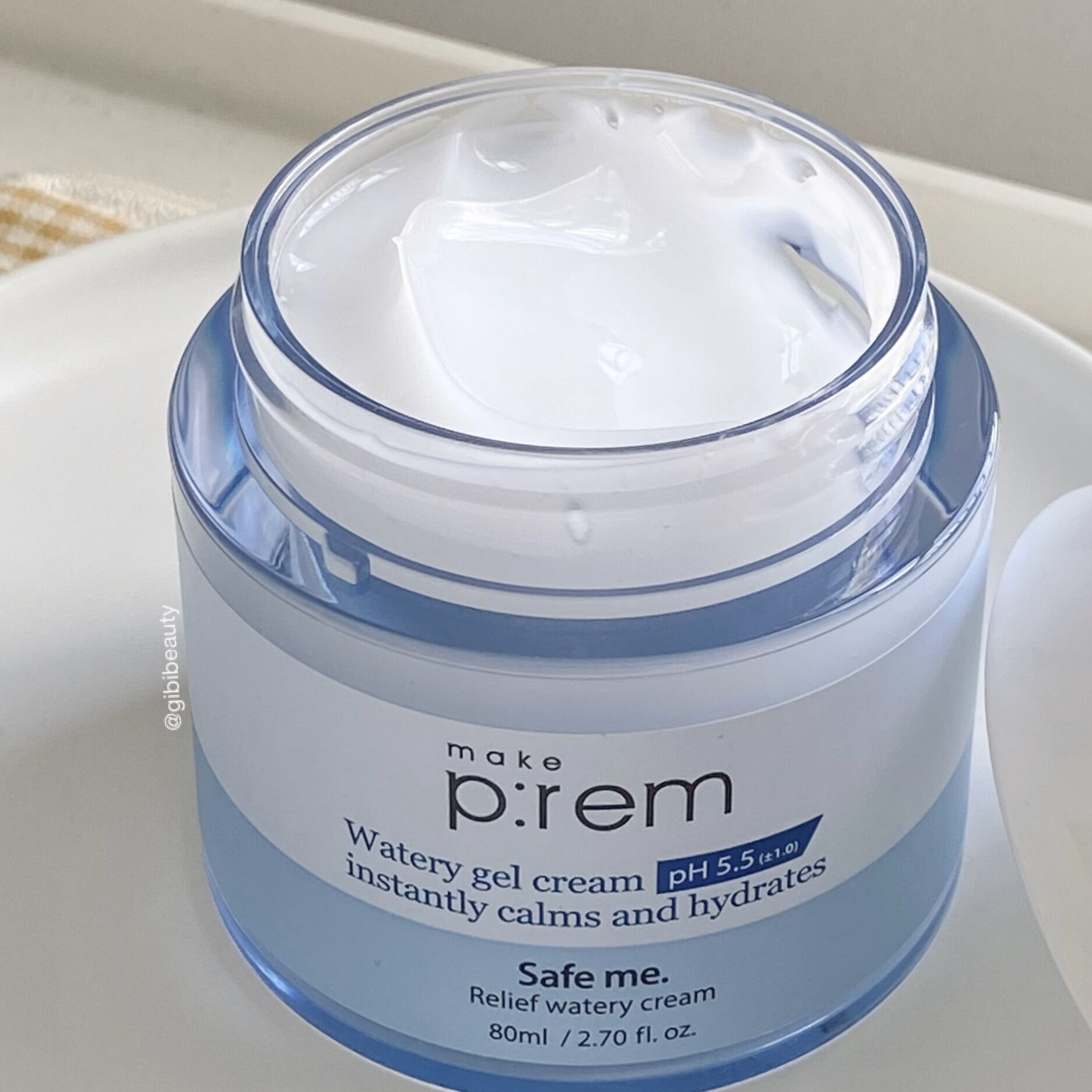 Kem dưỡng ẩm xương rồng make prem watery gel cream ph 5.5