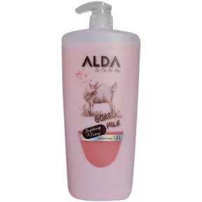 Sữa tắm Dưỡng trắng da Alda sữa dê hoa hồng/sữa dê 1.2L
