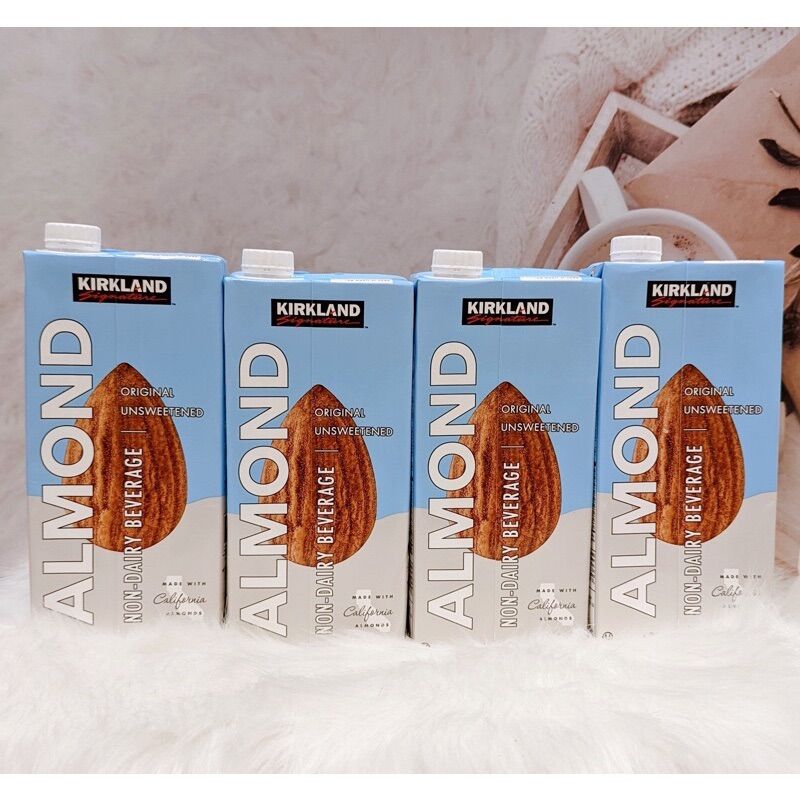 Sữa hạnh nhân nguyên chất không đường Kirkland Mỹ 946ml