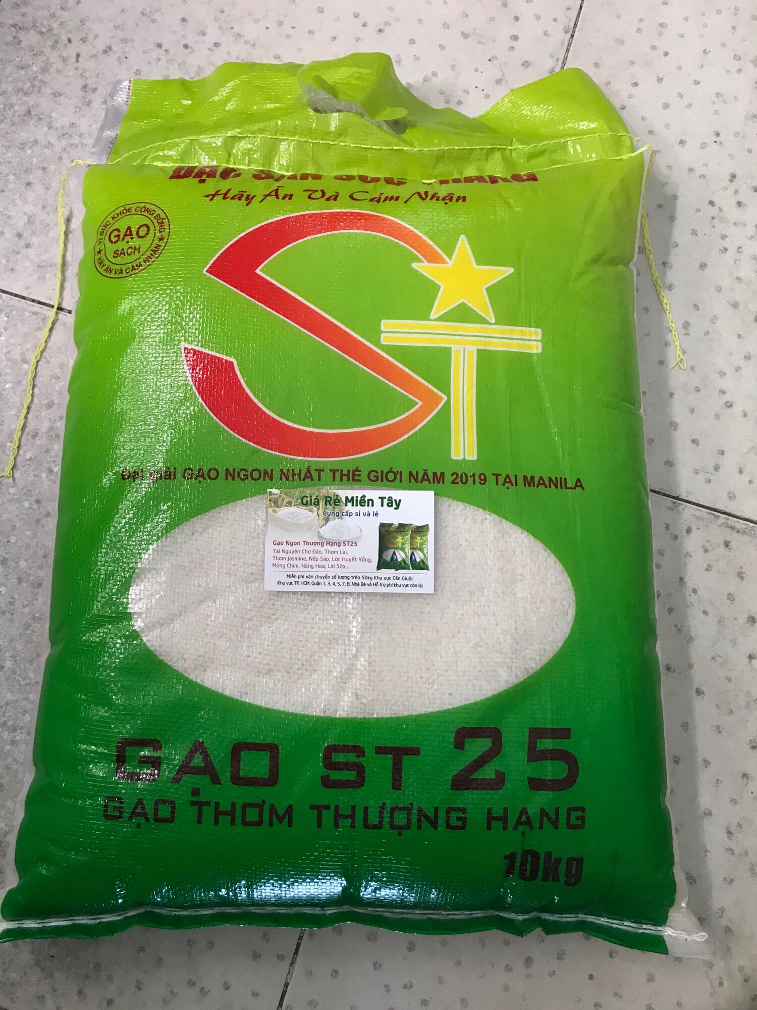 Gạo ST25 - Túi 10kg Thượng Hạng
