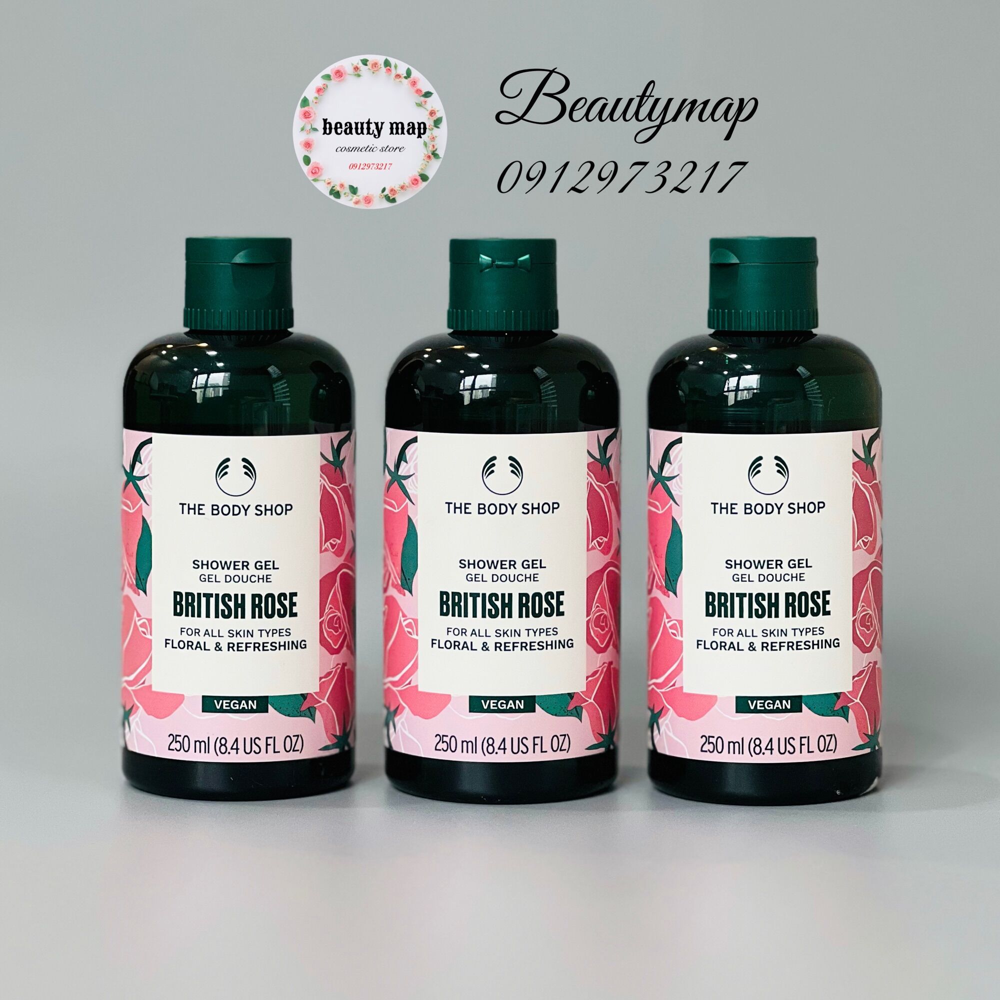 Gel Tắm The Body Shop Hương Hoa Hồng Anh Quốc