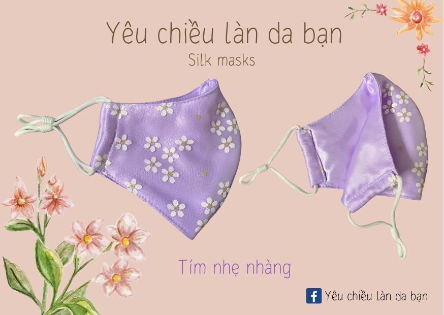 Khẩu trang lụa ren