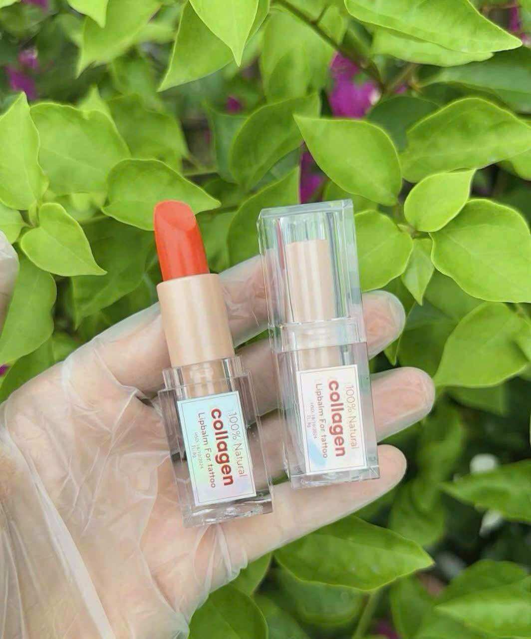 Son dưỡng môi thỏi collgen ( đỏ cam)