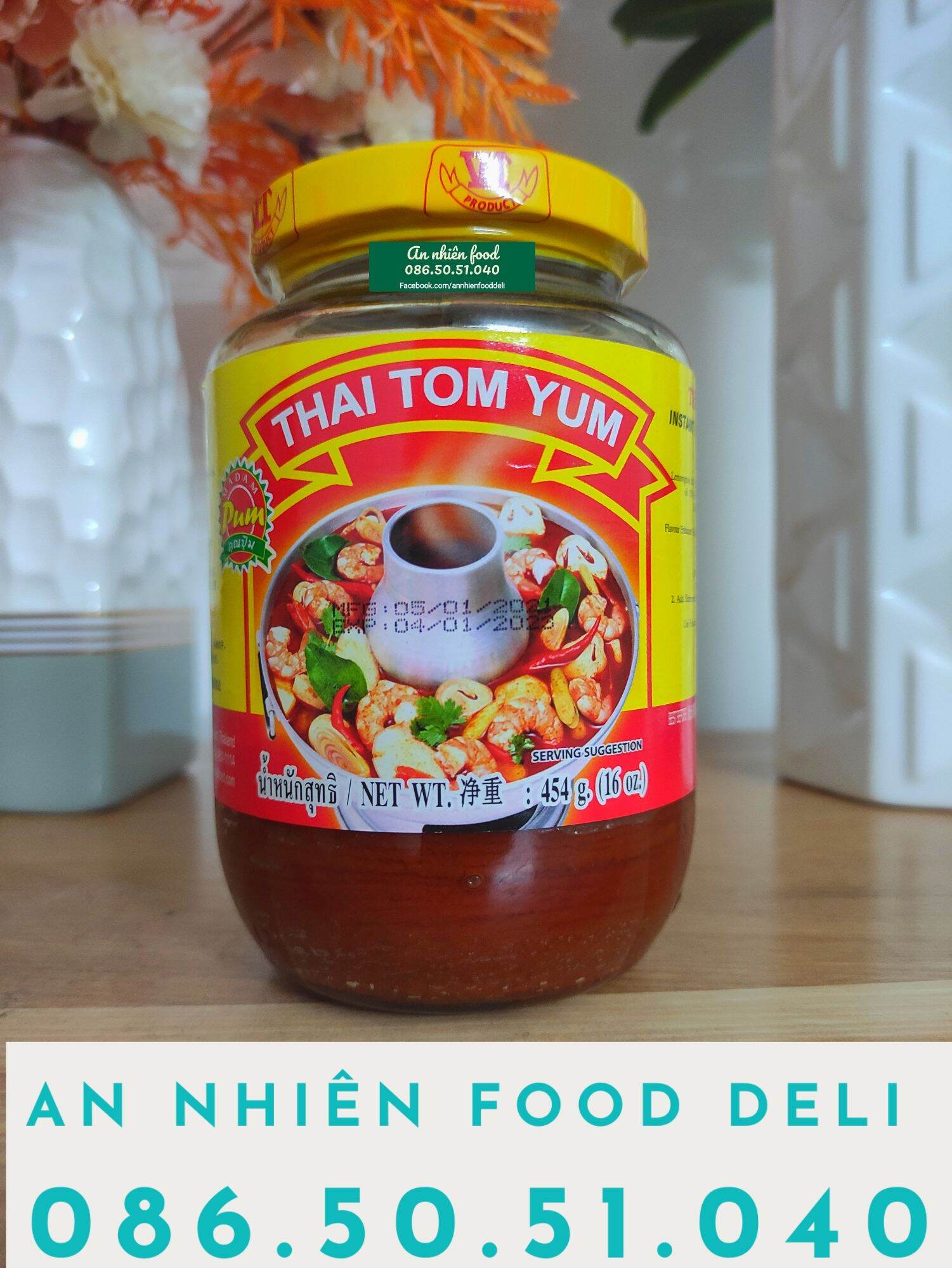 Thai Tom Yum Sa tế nấu lẩu Thái Lan lọ 454 Gram