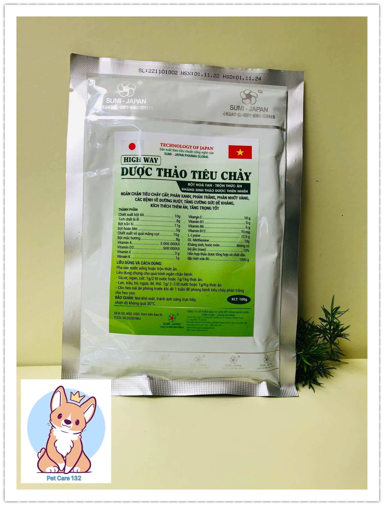 Dược thảo tiêu chảy Sumi-Ngăn chặn tiêu chảy trên heo, gà.
