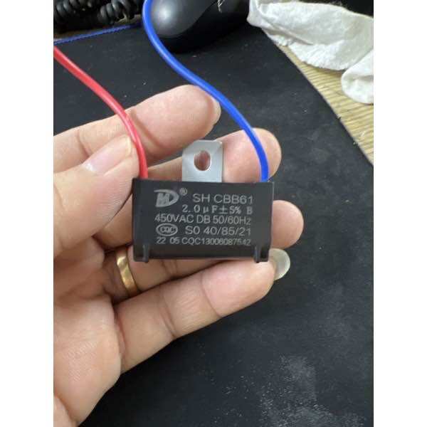 TỤ QUẠT, KAPA QUẠT 2UF 400v~50/60Hz ( Combo 5 cái )