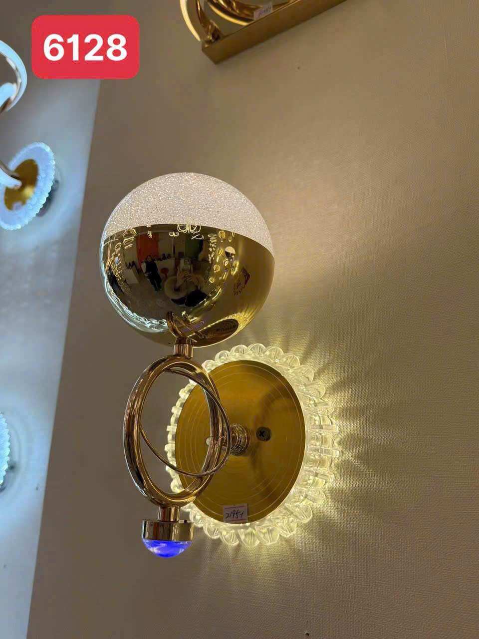 Đèn tường pha lê cao cấp trang trí nhà cửa sang trọng - kèm bóng LED chuyên dụng