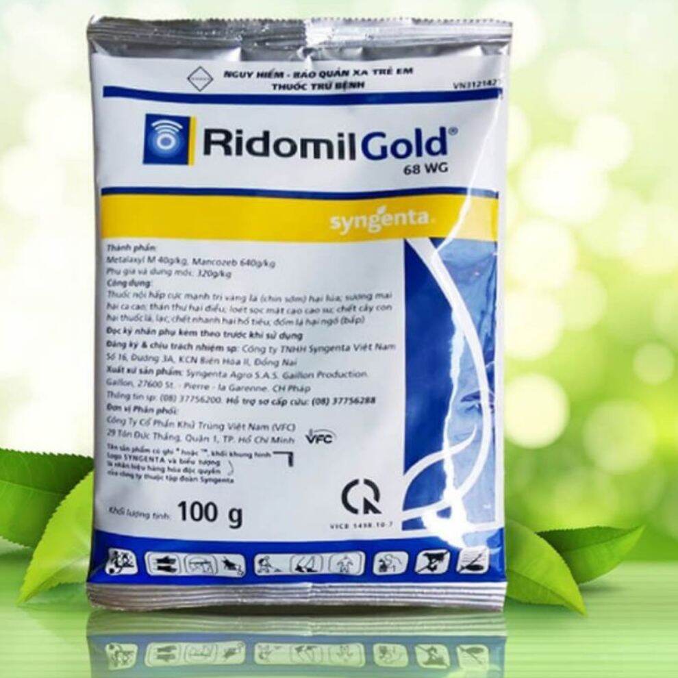 Thuốc trừ bệnh cây trồng Ridomilgold 68WG gói100gram