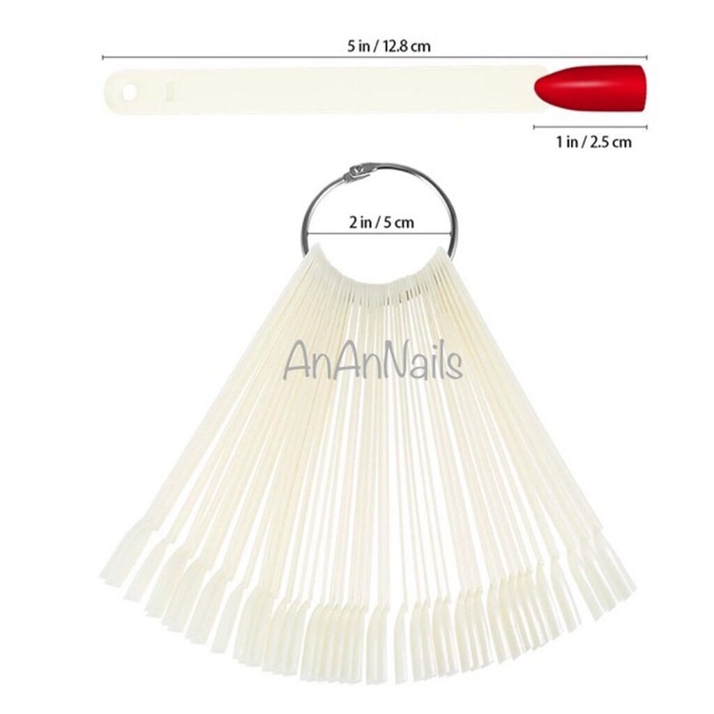 Móng que vuông tập sơn vẽ mẩu nail,50 móng