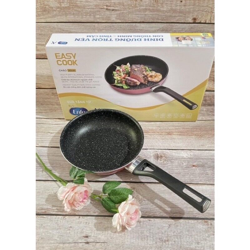 Chảo chống dính vân đá Kims cook 20cm