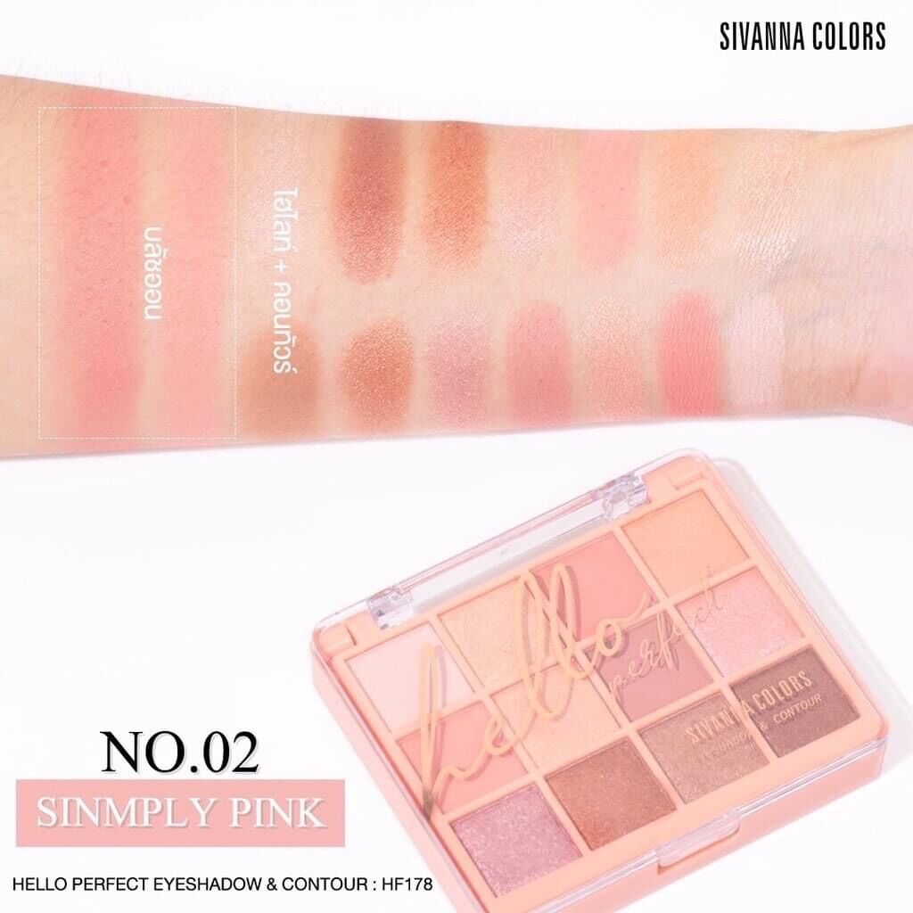 Phấn Mắt Má Hồng 2 Tầng SIVANNA Hello Eyeshadow Thái Lan